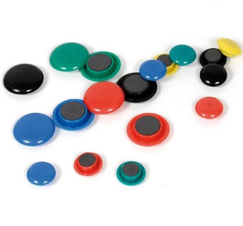 gbc 10 Bottoni magnetici. diametro 40mm. ColoriAssortiti spessore 11,75mm.