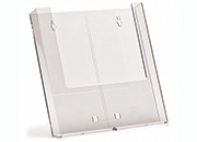 legatoria Portadepliant plexiglass A4, 1 scomparto TRASPARENTE. Porta cataloghi a singolo scomparto, appendibile. Formato: 23x24cm, profondit. 4cm. Lo scomparto contiene fino a 35mm di spessore WERpdpb