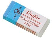 gbc Gomma PLAST-COMBI Lufer. in plastica trasparente per matite ed inchiostri LEB0740.