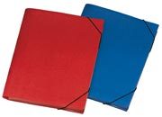 gbc Portadocumenti in PP con elastico, 13 scomparti con targhette indicatrici Rosso, formato: 24x33,5x3 cm LEB2554R