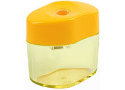gbc Temperamatite in plastica ad 1 foro corpo contenitore in plastica trasparente. Colori disponibili: giallo, blu, verde, rosso..