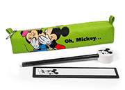 gbc Saccucciolo, astuccio per matite, Walt Disney accessoriato con: matita con gomma, righello. In PU, formato: 22x3x5cm* LEB80669a