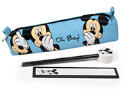 gbc Saccucciolo, astuccio per matite, Walt Disney accessoriato con: matita con gomma, righello. In PU, formato: 22x3x5cm*.