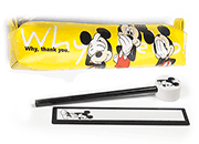 gbc Saccucciolo, astuccio per matite, Walt Disney accessoriato con: matita con gomma, righello. In PU, formato: 22x3x5cm*.