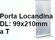legatoria PortaLocandinaPlexiglass, DaTavoloBifacciale, DinLong, 99x210mm leg1368.