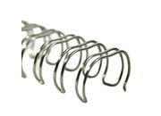 legatoria Spirali metalliche 16anelli, 19,1mm ARGENTO passo 2:1, lunghezza 210mm, spessore 19,1mm (3/4 pollice), per rilegare fino a 160 fogli da 80 grammi leg393