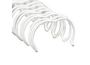 legatoria Spirali metalliche 24anelli, 9,5mm, BIANCO passo 3:1, lunghezza 210mm, spessore 9,5mm (3/8 pollice), per rilegare fino a 75 fogli da 80 grammi.