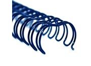 legatoria Spirali metalliche 34anelli, 15,9mm BLU passo 3:1, lunghezza 297mm, spessore 15,9mm (5/8 pollice), per rilegare fino a 135 fogli da 80 grammi.