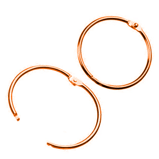 legatoria Anelli apribili metallo RAMATO 19mm RAMATO. Diametro interno: 19mm, diametro esterno 23,7mm, spessore filo: 2,35mm.