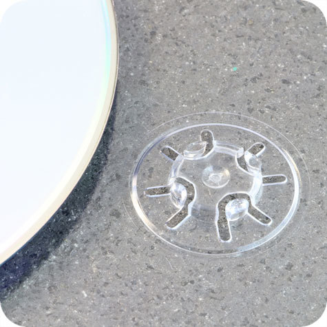 legatoria Porta CD a Vassoio TRASPARENTE, 137x124x4.2 mm.