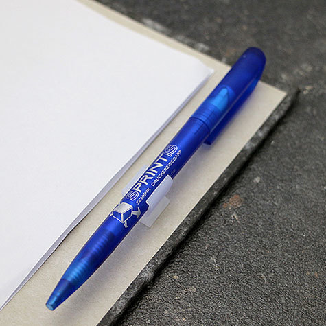 legatoria Portapenne autoadesivo in plastica, 12x14mm BIANCO SEMITRASPARENTE, altezza 15mm.