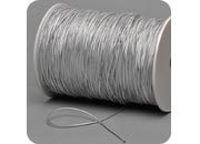 legatoria Cordino elastico, spessore 2mm, ARGENTO rivestito in tessuto.