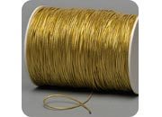 legatoria Cordino elastico, spessore 2mm ORO, rivestito in tessuto leg1035