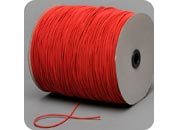 legatoria Cordino elastico, spessore 2mm ROSSO, a fibre elastiche intrecciate, rivestito in tessuto, .