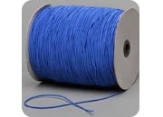 legatoria Cordino elastico, spessore 2mm BLU MEDIO, a fibre elastiche intrecciate, rivestito in tessuto, 3,37gr/m.
