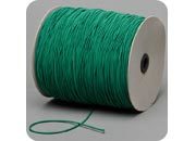legatoria Cordino elastico, spessore 2mm VERDE SCURO, a fibre elastiche intrecciate, rivestito in tessuto, .