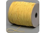 legatoria Cordino elastico, spessore 2mm GIALLO, a fibre elastiche intrecciate, rivestito in tessuto, .