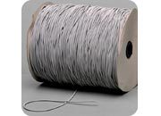 legatoria Cordino elastico, spessore 2mm GRIGIO, a fibre elastiche intrecciate, rivestito in tessuto, .