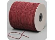 legatoria Cordino elastico, spessore 2mm BORDEAUX, a fibre elastiche intrecciate, rivestito in tessuto, .