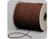 legatoria Cordino elastico, spessore 2mm MARRONE, a fibre elastiche intrecciate, rivestito in tessuto, .