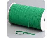 legatoria Elastico piatto, larghezza 5mm VERDE, elastico in fettuccia rivestito in tessuto.