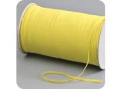 legatoria Elastico piatto, larghezza 5mm GIALLO, elastico in fettuccia rivestito in tessuto.