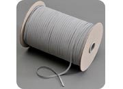 legatoria Elastico piatto, larghezza 5mm GRIGIO, elastico in fettuccia rivestito in tessuto.