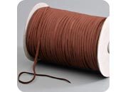 legatoria Elastico piatto, larghezza 5mm MARRONE, elastico in fettuccia rivestito in tessuto.