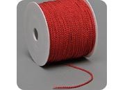 legatoria Cordoncino 2mm. Viscosa, ROSSO a 3 capi, spessore 2 mm, doppio ritorto, in viscosa. Cordoncino ideale per abbellimenti in campo cartotecnico e per il confezionamento di men, libretti matrimonio, bomboniere. .