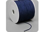 legatoria Cordoncino 2mm, viscosa, BLU SCURO a 3 capi, spessore 2 mm, doppio ritorto, in viscosa. Cordoncino ideale per abbellimenti in campo cartotecnico e per il confezionamento di men, libretti matrimonio, bomboniere. .