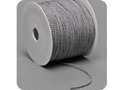 legatoria Cordoncino 2mm, viscosa, ARGENTO a 3 capi, spessore 2 mm, doppio ritorto, in viscosa. Cordoncino ideale per abbellimenti in campo cartotecnico e per il confezionamento di men, libretti matrimonio, bomboniere. .