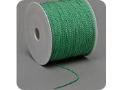 legatoria Cordoncino 2mm, viscosa, VERDE CHIARO a 3 capi, spessore 2 mm, doppio ritorto, in viscosa. Cordoncino ideale per abbellimenti in campo cartotecnico e per il confezionamento di men, libretti matrimonio, bomboniere. .