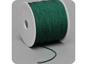 legatoria Cordoncino 2mm, viscosa, VERDE SCURO a 3 capi, spessore 2 mm, doppio ritorto, in viscosa. Cordoncino ideale per abbellimenti in campo cartotecnico e per il confezionamento di men, libretti matrimonio, bomboniere. .