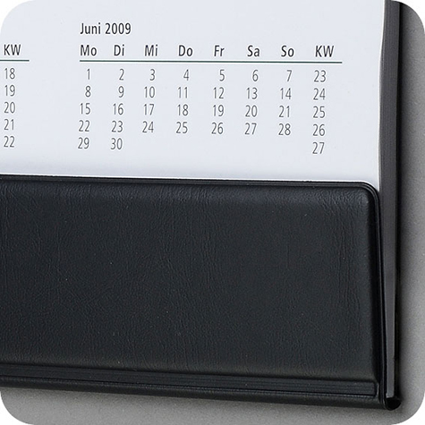 legatoria Supporto calendario A2, NERO autoadesivo, lunghezza 594mm, con rinforzo in cartone.