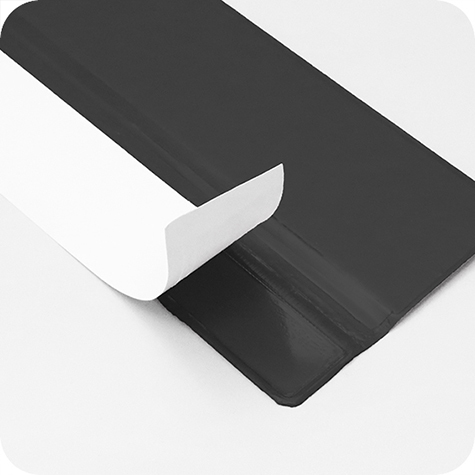 legatoria Supporto calendario A2, NERO autoadesivo, lunghezza 594mm, con rinforzo in cartone.