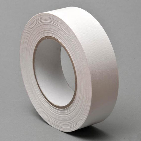 legatoria NastroAutoadesivo bordaDorso, 25mm, BIANCO nastro speciale in carta telata per coprire il dorso di blocchi pinzati. Elegante effetto tessuto, spessore 200 micron. Utilizzato nelle industrie grafiche per bordature e dorsature di libri, registri, quaderni, blocchi per assegni e formulari.