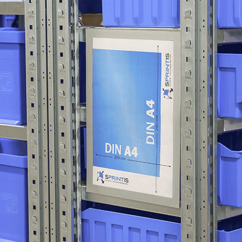 legatoria Cornice magnetica A4 per fogli formato A4 (210x297mm). Fissaggio magnetico. Pannello frontale trasparente antiriflesso*.