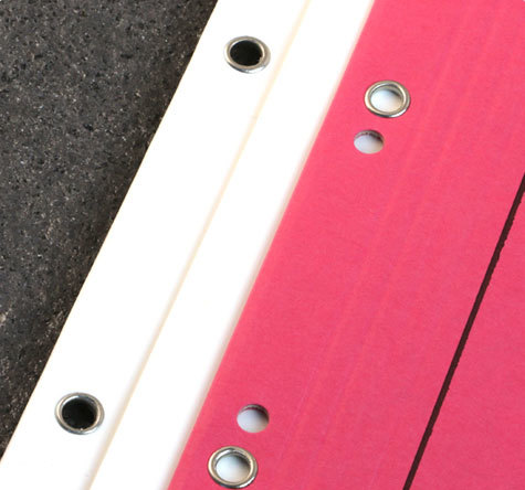legatoria Occhiello metallico per fori diametro 5.7mm. altezza 5.5 mm NICHELATO, testa diametro 9,5 mm (n� 269).