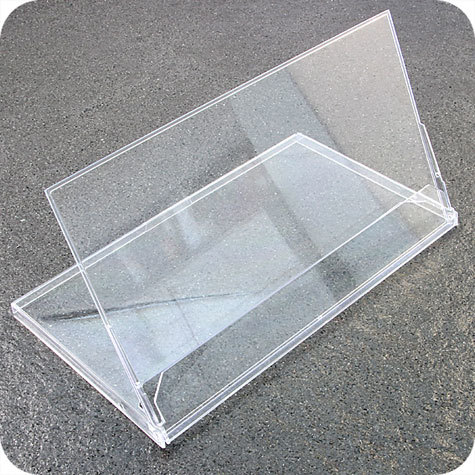 legatoria Portacalendari da tavolo 111x190x7mm TRASPARENTE, in polistirene (PS).