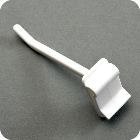 legatoria Gancio espositivo ad incastro, per blister forati, 50mm BIANCO, fissaggio ad incastro.