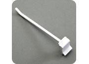 legatoria Gancio espositivo ad incastro, per blister forati, 100mm BIANCO, fissaggio ad incastro leg1187