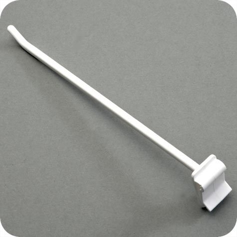 legatoria Gancio espositivo ad incastro, per blister forati, 150mm BIANCO, fissaggio ad incastro.