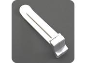 legatoria Gancio espositivo ad incastro, per blister asolati, 50mm BIANCO, fissaggio ad incastro leg1189