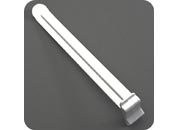 legatoria Gancio espositivo ad incastro, per blister asolati, 150mm BIANCO, fissaggio ad incastro leg1192