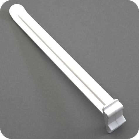 legatoria Gancio espositivo ad incastro, per blister asolati, 170mm BIANCO, fissaggio ad incastro.