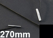 legatoria Elastico con 2 capicorda, lunghezza 270mm NERO, lunghezza 270mm (compresi i 2 capicorda), elastico a sezione tonda rivestito in tessuto, spessore 2,2mm.