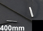 legatoria Elastico con 2 capicorda, lunghezza 400mm NERO, lunghezza 400mm (compresi i 2 capicorda), elastico a sezione tonda rivestito in tessuto, spessore 2,2mm.