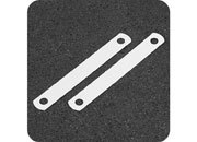 legatoria Pressino 95x12mm BIANCO, in PVC rigido, perforazione con interasse fori 80mm. Prodotto originale tedesco. MADE IN GERMANY leg13