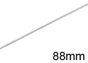 legatoria Appendino calendari. 88mm BIANCO dritto, spessore 2mm, lunghezza 88mm leg1341