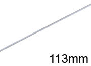 legatoria Appendino calendari. 113mm BIANCO dritto, spessore 2mm, lunghezza 113mm leg1344